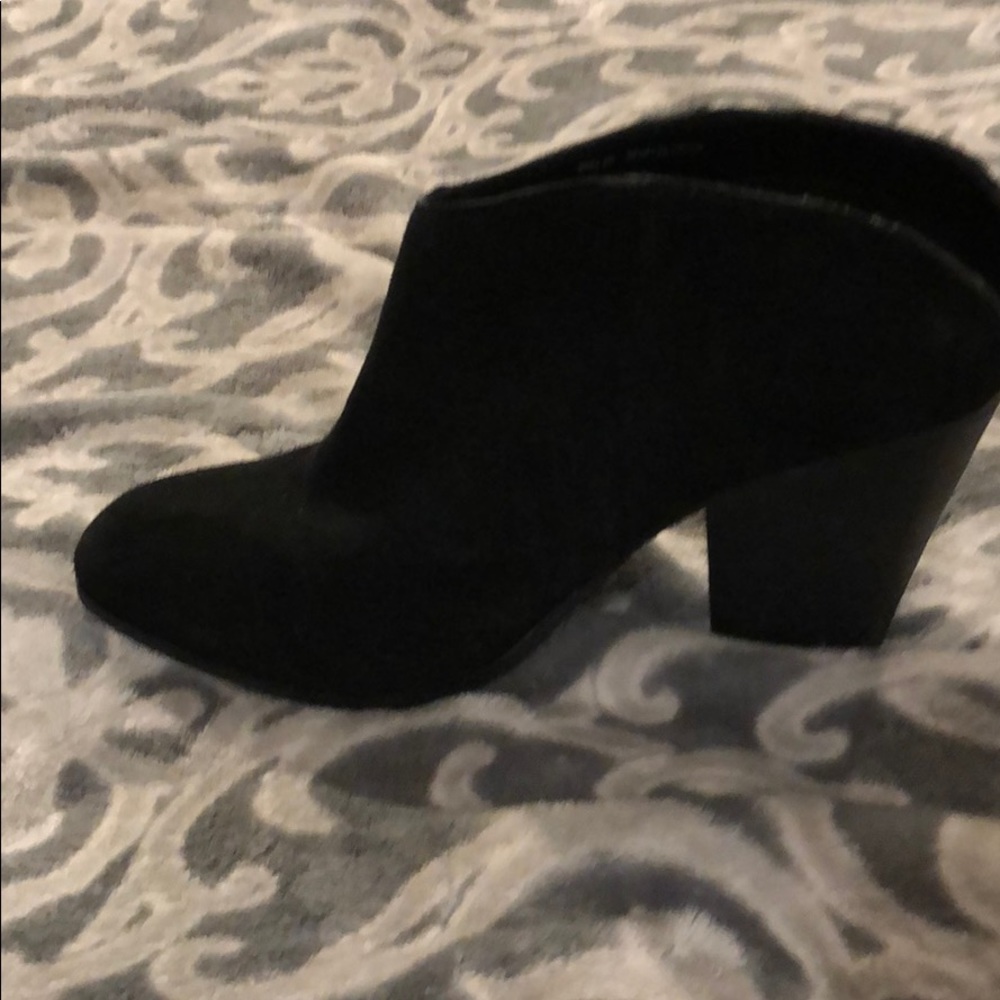 Black mule booties
